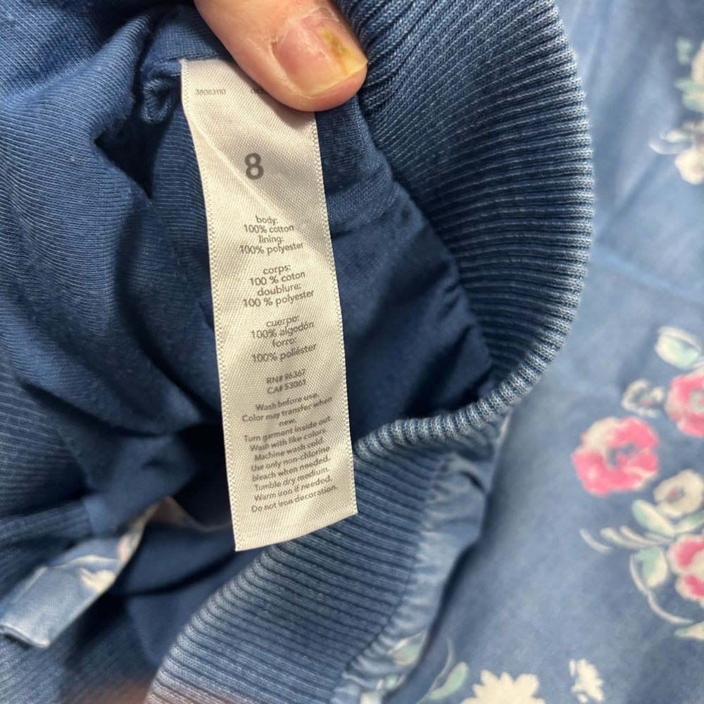 OshKosh B'gosh Denim Floral Kids Jacket - Picture 4 of 4